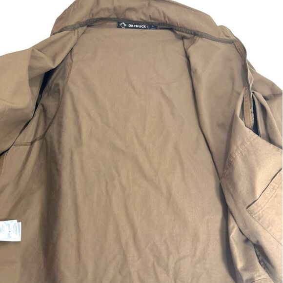 DRI-DUCK Barn Chore Coat Unlined Trail Canvas Jacket in Tobacco Brown - Picture 4 of 13